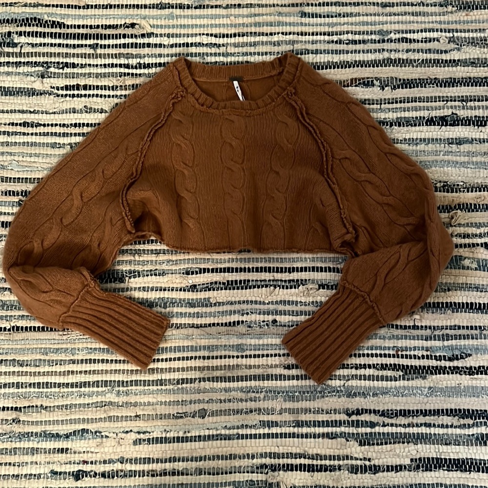 Free People cropped sweater!